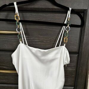 White Zara midi-maxi dress